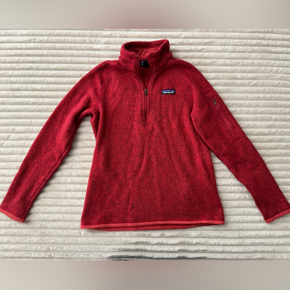 Patagonia Zip-Up Red Sweater